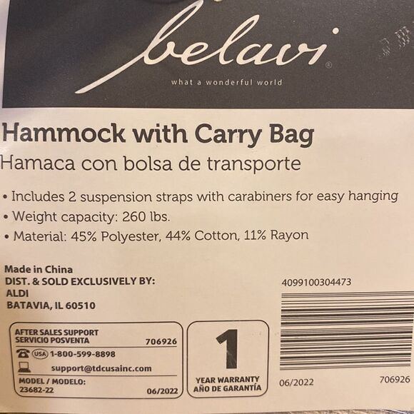 Belavi Hammock striped - Picture 3 of 6